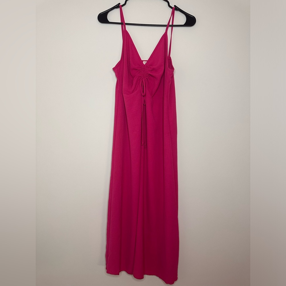 HOT PINK midi dress
